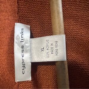Cypress Links Rust Sweater XL
